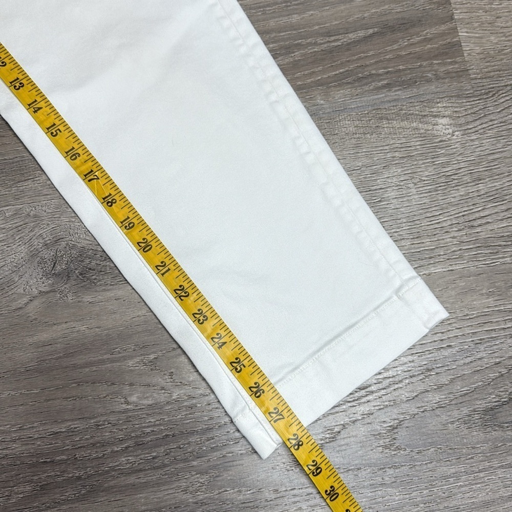 Everlane Women’s White High-Rise The Straight Leg Crop Jeans Sz 10 Tall - Picture 9 of 11